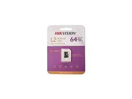 Memoria microSD / Clase 10 de 64 GB / Especializada Para Videovigilancia / Compatibles con cámaras HIKVISION