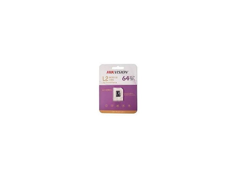 Memoria microSD / Clase 10 de 64 GB / Especializada Para Videovigilancia / Compatibles con cámaras HIKVISION