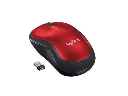 Mouse compacto inalámbrico Logitech M185 ROJO