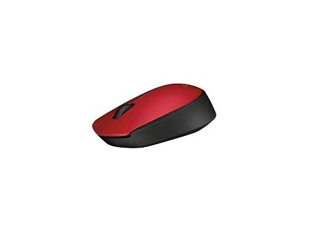 MOUSE INALAMBRICO LOGITECH M170 NEGRO/ROJO ...