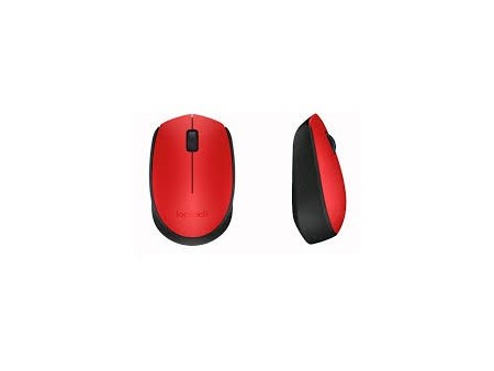 MOUSE INALAMBRICO LOGITECH M170 NEGRO/ROJO ...