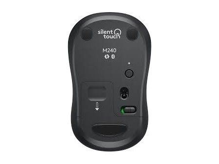 Mouse Bluetooth silencioso M240 con forma cómoda