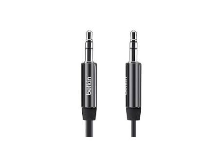 Cable auxiliar, 3 pies (negro)