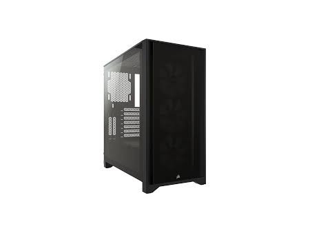 Chasis ATX semitorre con cristal templado iCUE 4000X RGB, negro