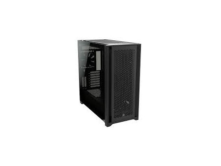 Chasis de PC ATX semitorre con cristal templado 5000D AIRFLOW, negro