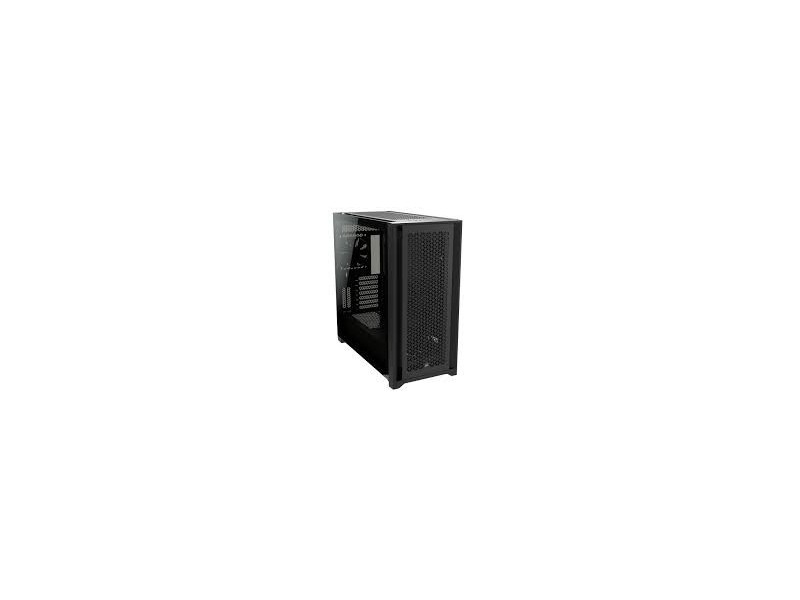 Chasis de PC ATX semitorre con cristal templado 5000D AIRFLOW, negro