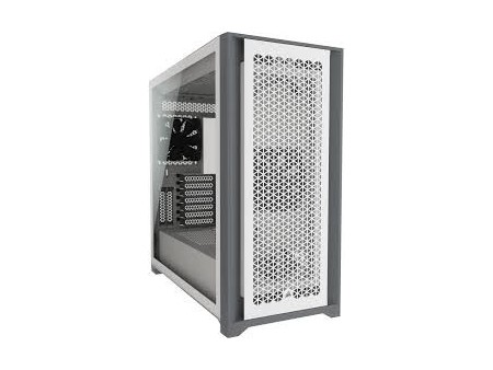 Chasis de PC ATX semitorre con cristal templado 5000D AIRFLOW, blanco