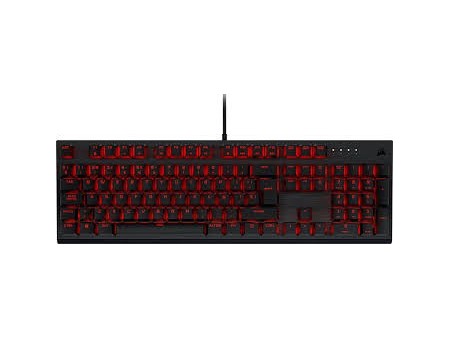 Teclado mecánico para juegos K60 PRO — LED rojo — Interruptores de teclas mecánicos 100 % CHERRY MV — Negro