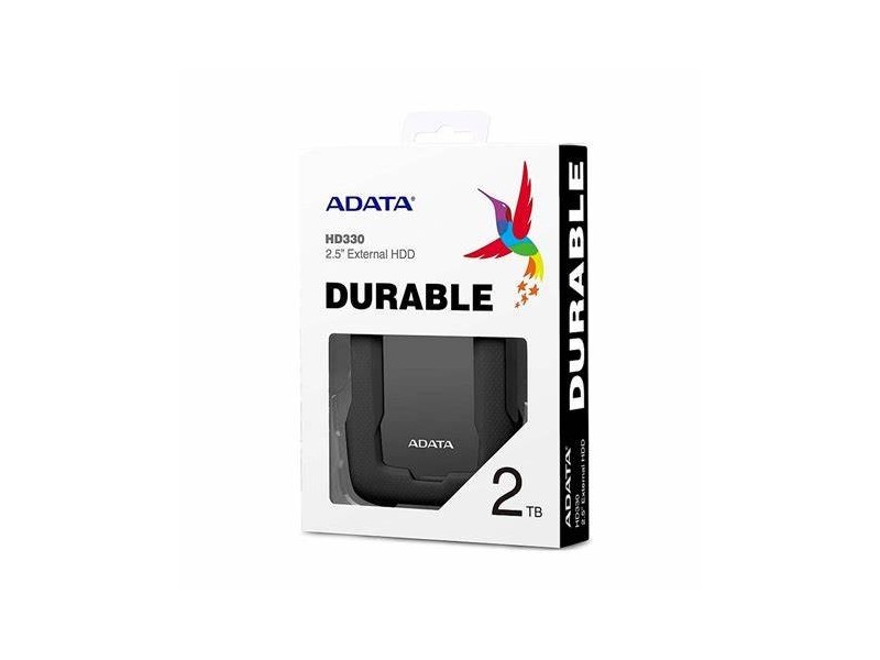 Disco Duro Externo HDD HD330, 2 TB, Negro USB 3.1,Contra Polvo y Salpicaduras