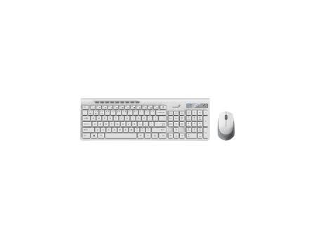 COMBO TECLADO GENIUS + MOUSE SLIMSTAR 8230 WIRELESS/BLUETOOTH MULTIMEDIA WHITE