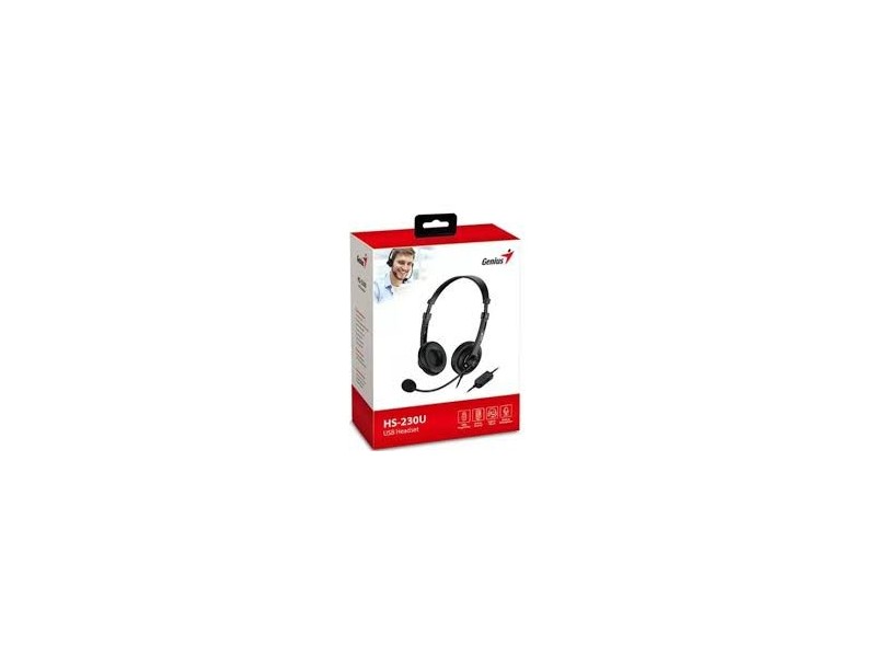 Auriculares Genius USB HS-230U Negro