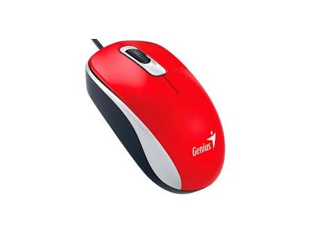 Mouse Genius DX110 óptico, USB. Color Rojo