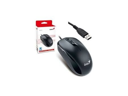 MOUSE ALÁMBRICO GENIUS DX-120 NEGRO