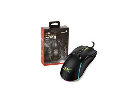 MOUSE ALÁMBRICO GAMER GENIUS M700 RGB NEGRO