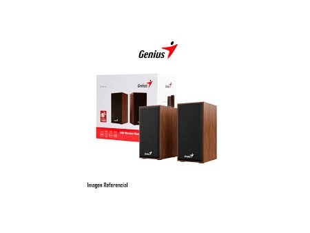 PARLANTES GENIUS SP-HF 180 USB 4W POWER WOOD