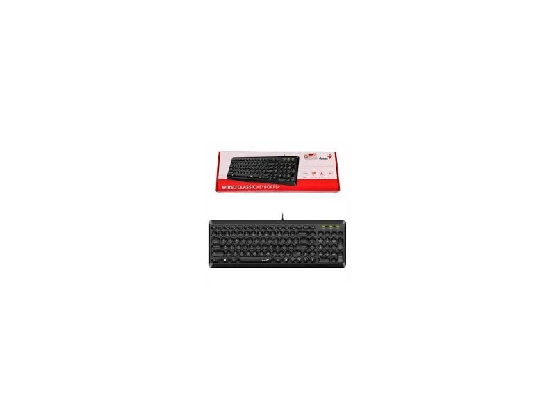 TECLADO GENIUS SLIMSTAR Q200 SP USB BLACK