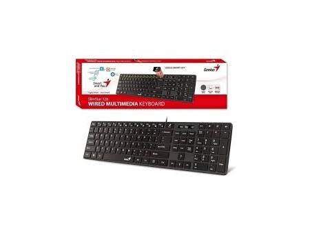 TECLADO ALÁMBRICO GENIUS SLIMSTAR 126 NEGRO