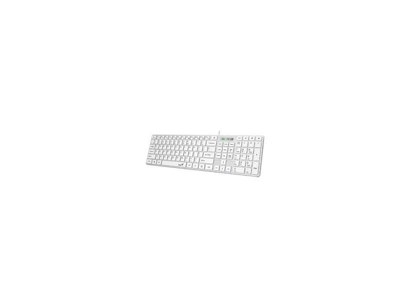 TECLADO ALÁMBRICO GENIUS SLIMSTAR 126 BLANCO