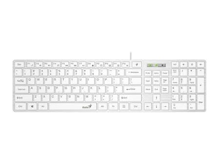 TECLADO ALÁMBRICO GENIUS SLIMSTAR 126 BLANCO