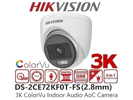 Camara 3K ColorVu Audio Fixed Turret